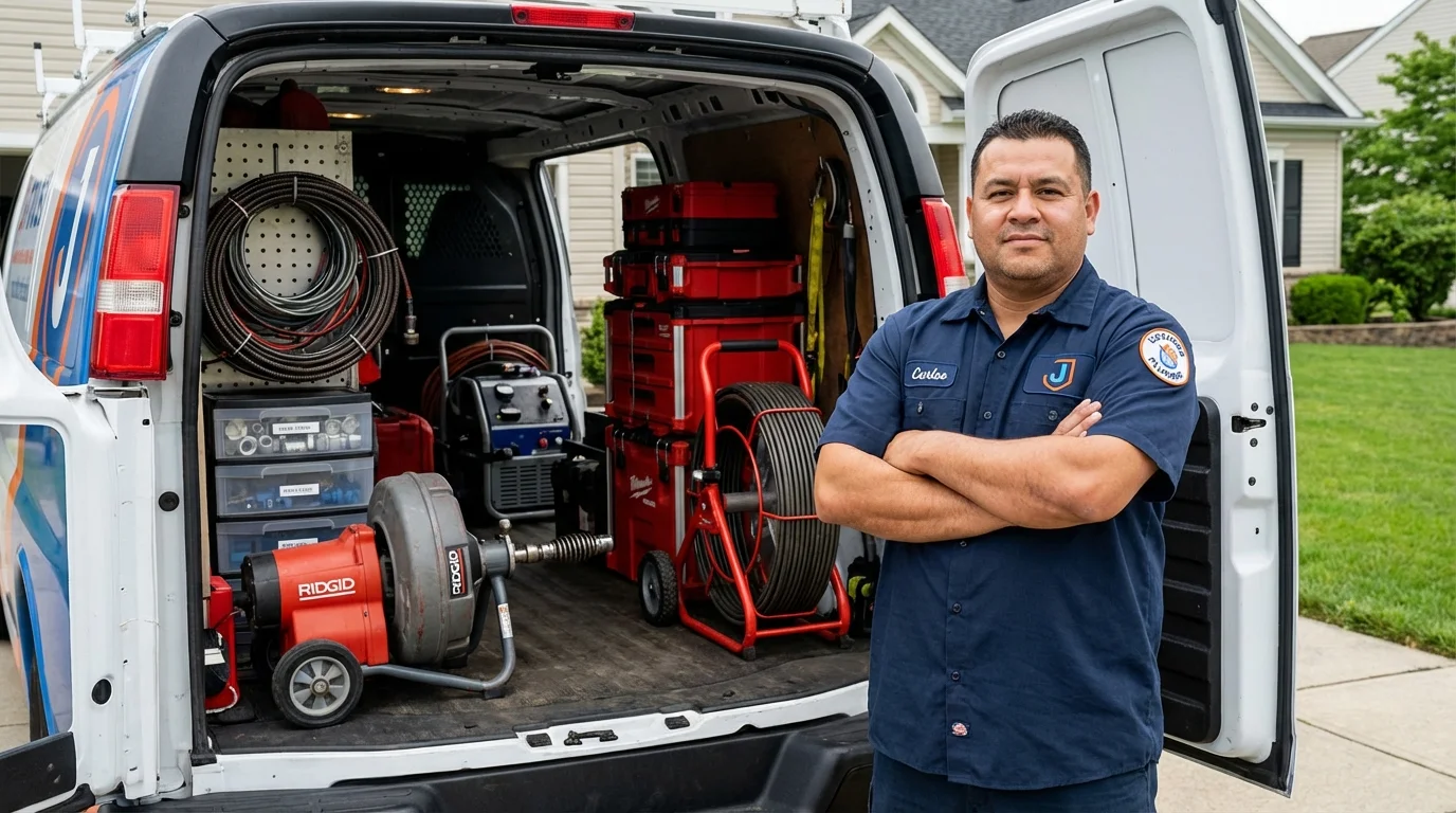 Professional drain cleaning equipment and Johns Plumbing LLC plumber in Ruidoso Downs